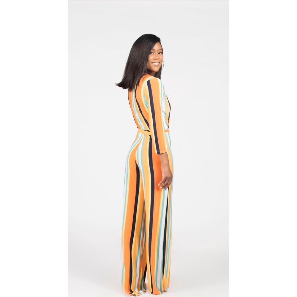 Orange Strip Jumper